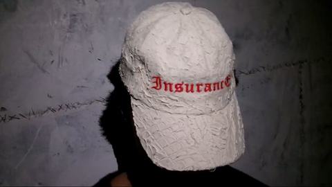 White/Beige Hand Painted FI Hat