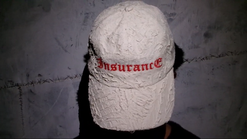 White/Beige Hand Painted FI Hat