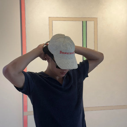 White/Beige Hand Painted FI Hat